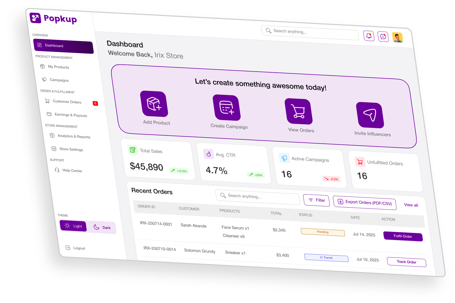 Hero Dashboard 2